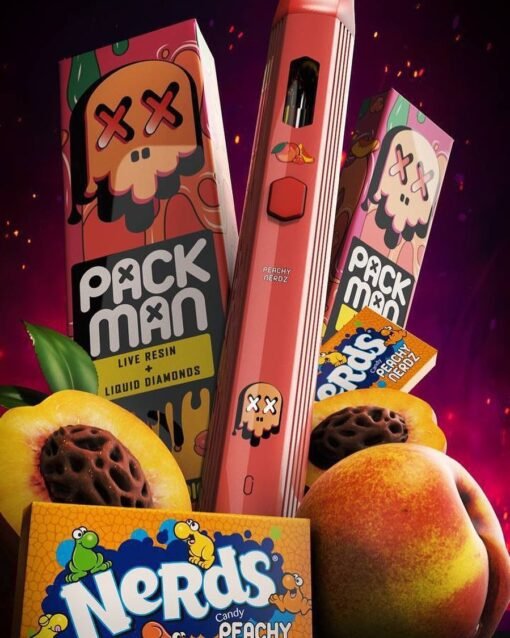 Buy Packman Peachy Nerdz - Flavorful Disposable Vape 2024